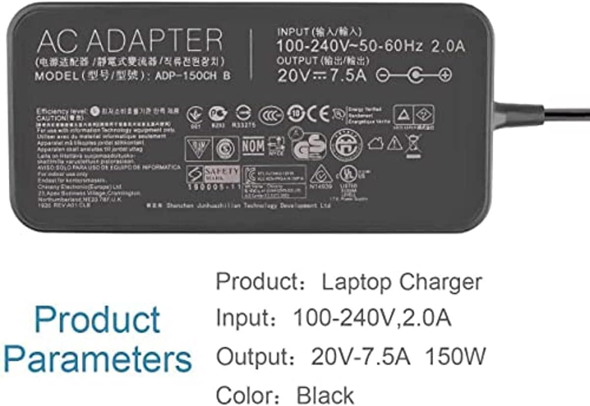 ASUS 0A001-00081500 power adapter/inverter Indoor 150 W Black