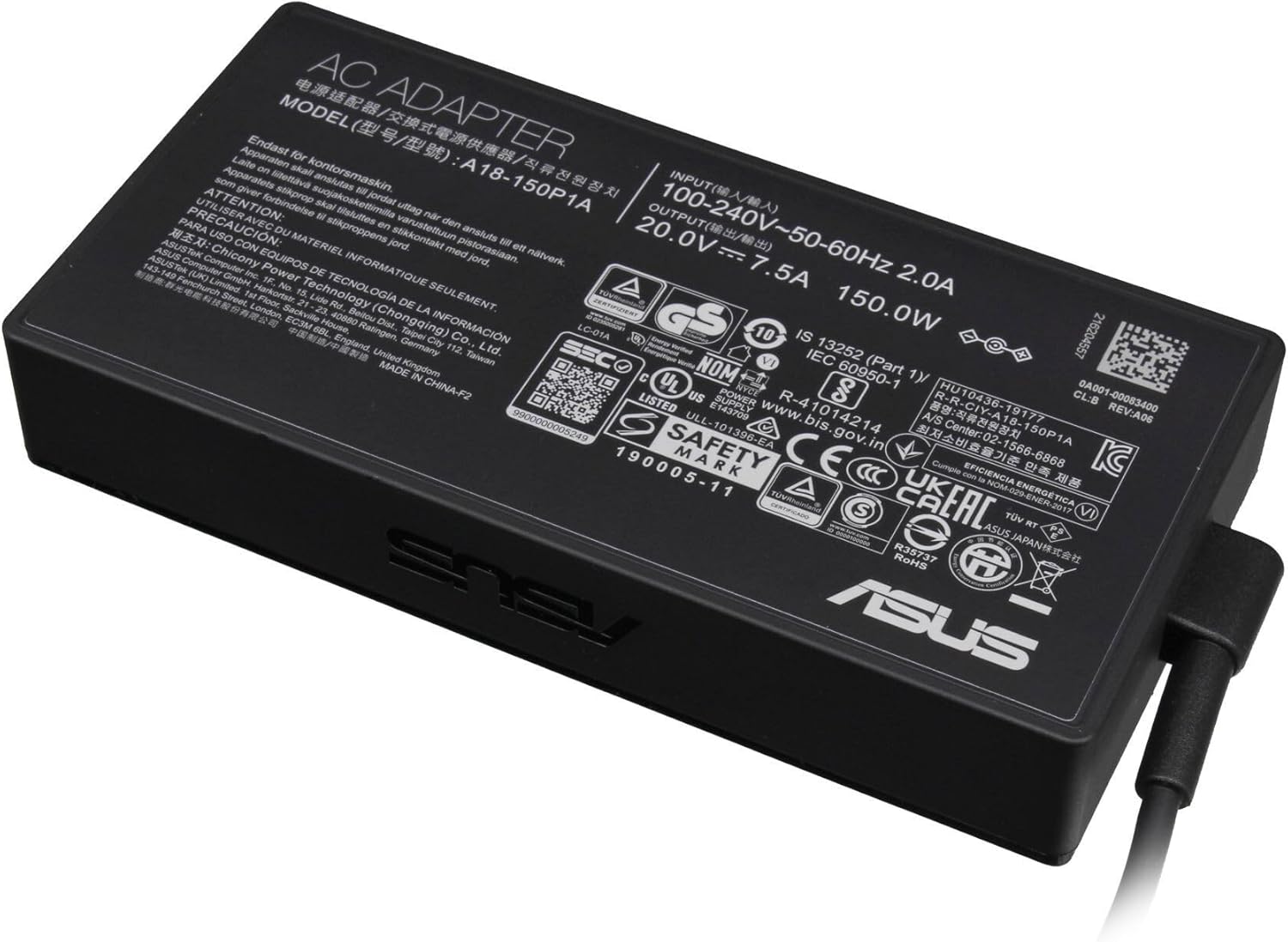 ASUS 0A001-00083400 power adapter/inverter Indoor 150 W Black