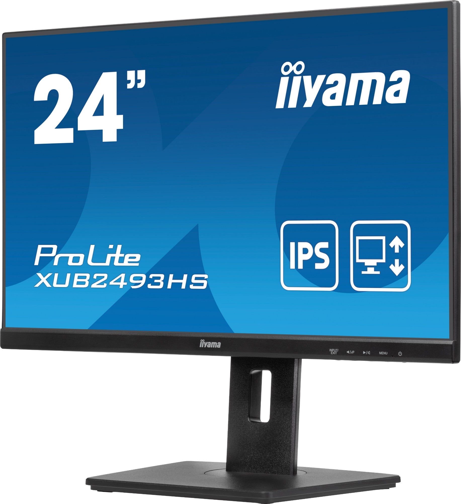 iiyama XUB2493HS-B6 iiyama ProLite 24” IPS 3-side borderless monitor with height adjustable stand