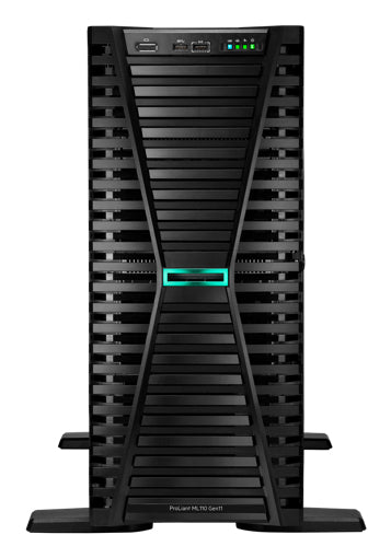 HPE P71648-035 HPE ProLiant ML110 Gen11 3508U 2.1GHz 8-core 1P 32GB-R VROC 4LFF 2x2TB HDD 2x1000W RPS UK/IE Server