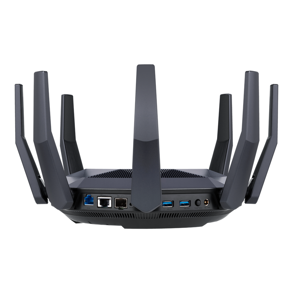 ASUS RT-AX89X AX6000 AiMesh wireless router Ethernet Dual-band (2.4 GHz / 5 GHz) Black
