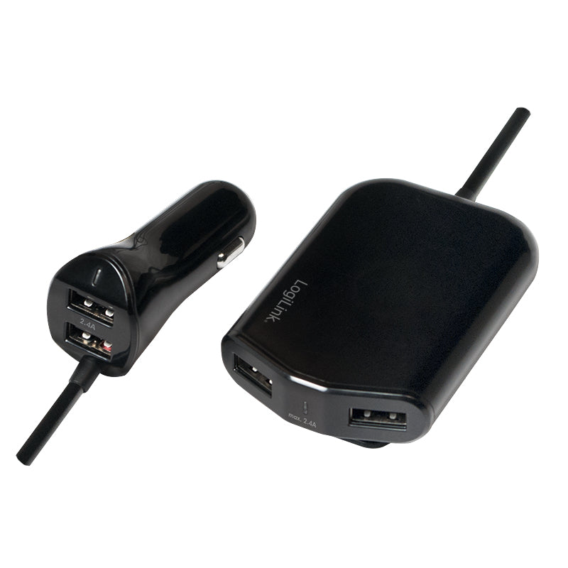 LogiLink PA0149 LogiLink PA0149 mobile device charger Mobile phone, Power bank, Smartphone, Tablet Black Cigar lighter Auto