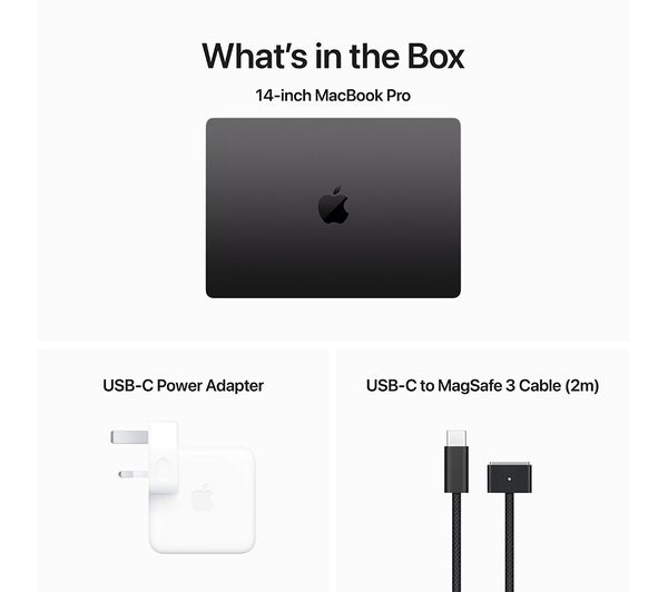 Apple MacBook Pro 14-inch : M3 Pro chip with 11-core CPU and 14-core GPU, 18GB, 512GB SSD - Black