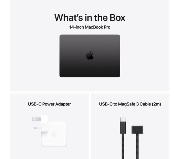 Apple MacBook Pro 14-inch : M4 chip with 10-core CPU and 10‑core GPU, 16GB, 1000GB SSD - Silver
