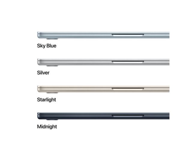 Apple MacBook Air 13-inch : M3 chip with 8-core CPU and 10-core GPU, 8GB, 512GB SSD - Silver