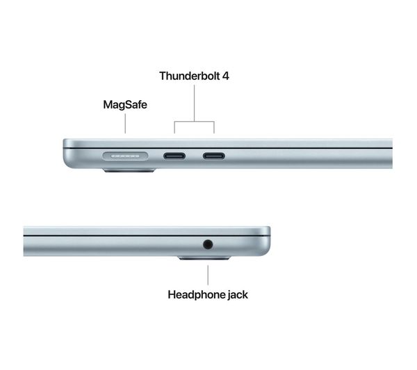 Apple MacBook Air 13-inch : M3 chip with 8-core CPU and 10-core GPU, 8GB, 512GB SSD - Silver